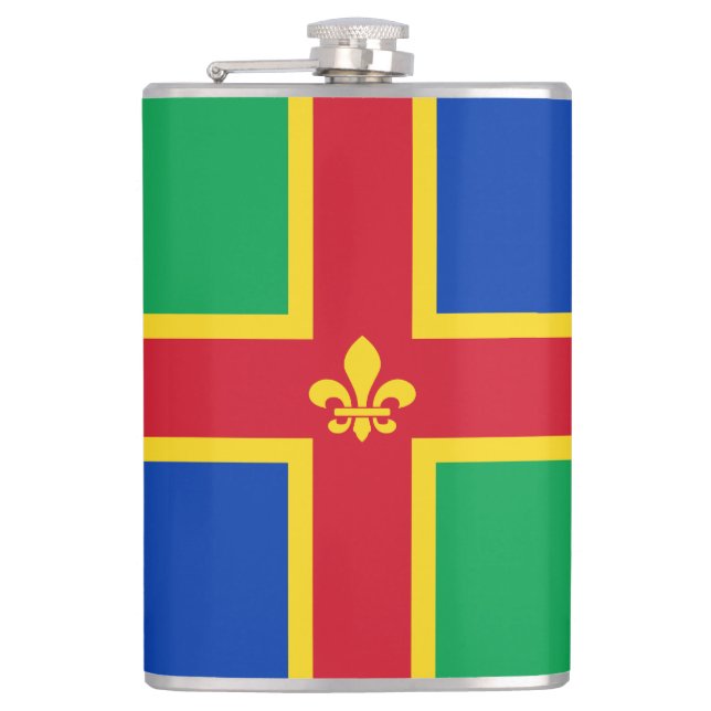 Flag of Lincolnshire Flask (Front)