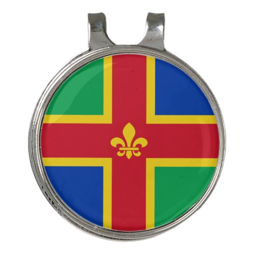 Flag of Lincolnshire Golf Hat Clip