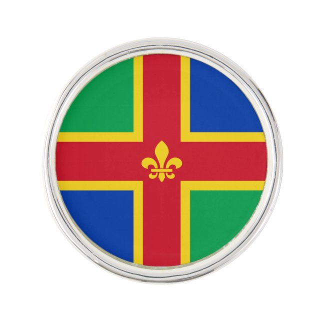 Flag of Lincolnshire Lapel Pin (Front)