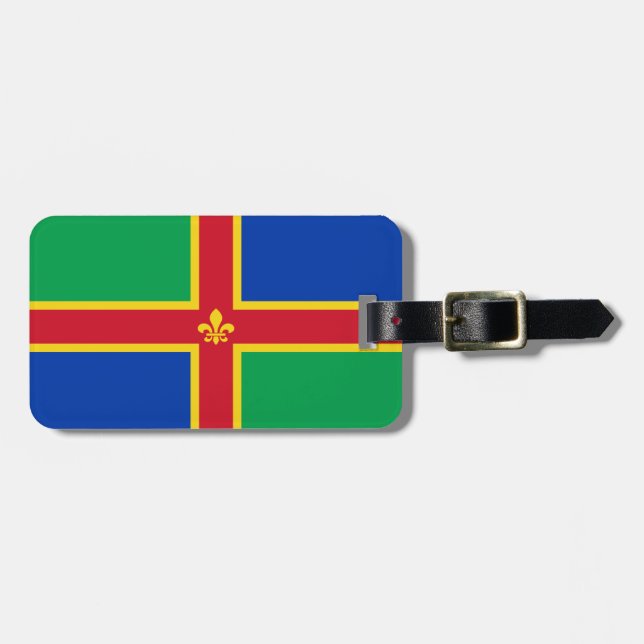 Flag of Lincolnshire Luggage Tag (Front Horizontal)