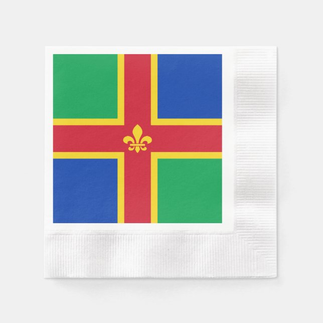 Flag of Lincolnshire Napkins (Front)
