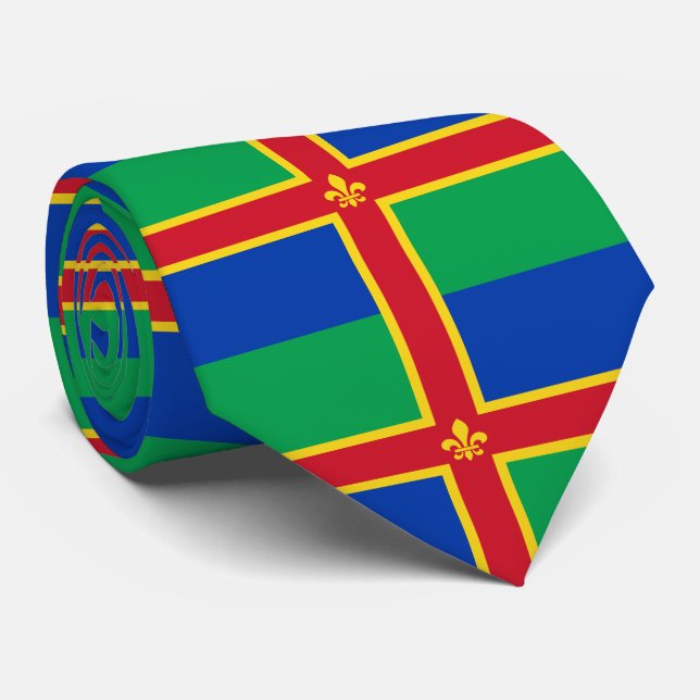 Flag of Lincolnshire Neck Tie (Rolled)