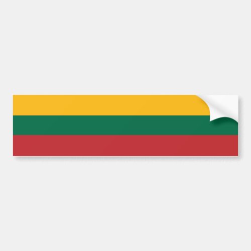 Flag of Lithuania Bumper Sticker