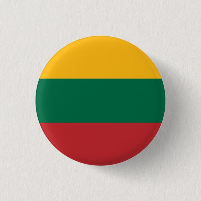 Flag of Lithuania Button (Front)