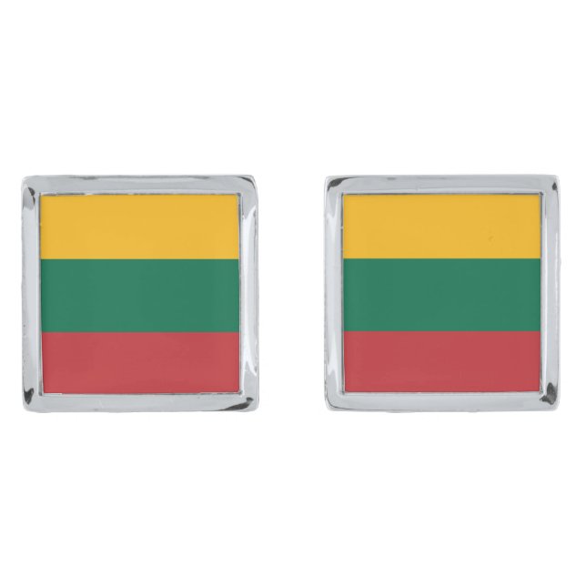 Flag of Lithuania Cufflinks (Front)