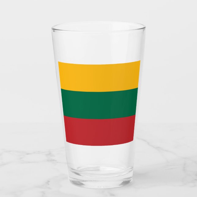 Flag of Lithuania Glass (Front)