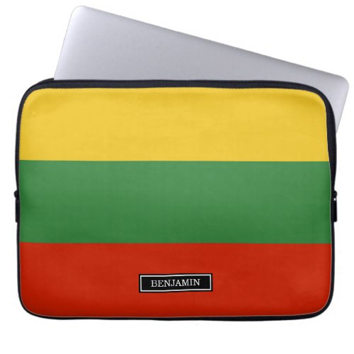 Flag of Lithuania Laptop Sleeve