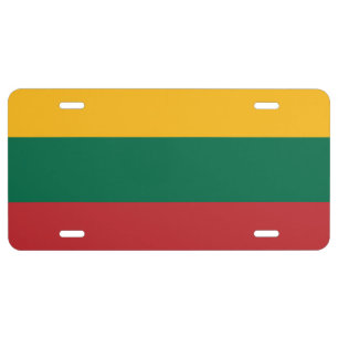 Flag of Lithuania License Plate