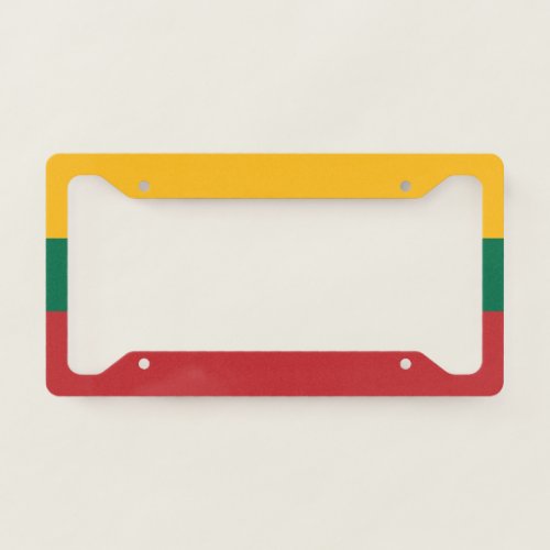 Flag of Lithuania License Plate Frame
