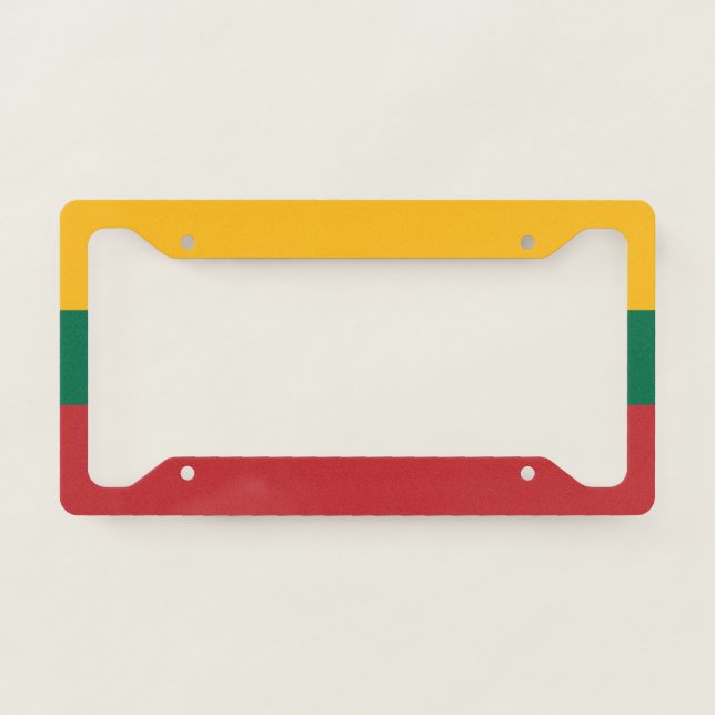 Flag of Lithuania License Plate Frame (Front)