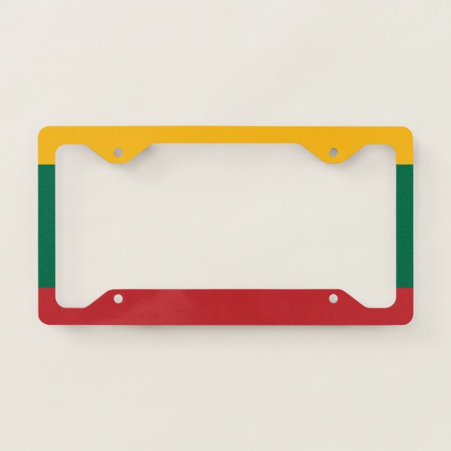 Flag of Lithuania License Plate Frame (Front)