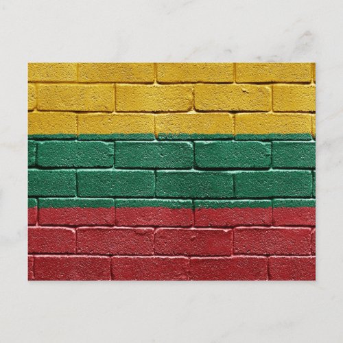 Flag of Lithuania Postcard