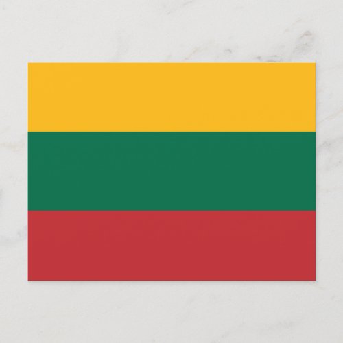 Flag of Lithuania Postcard