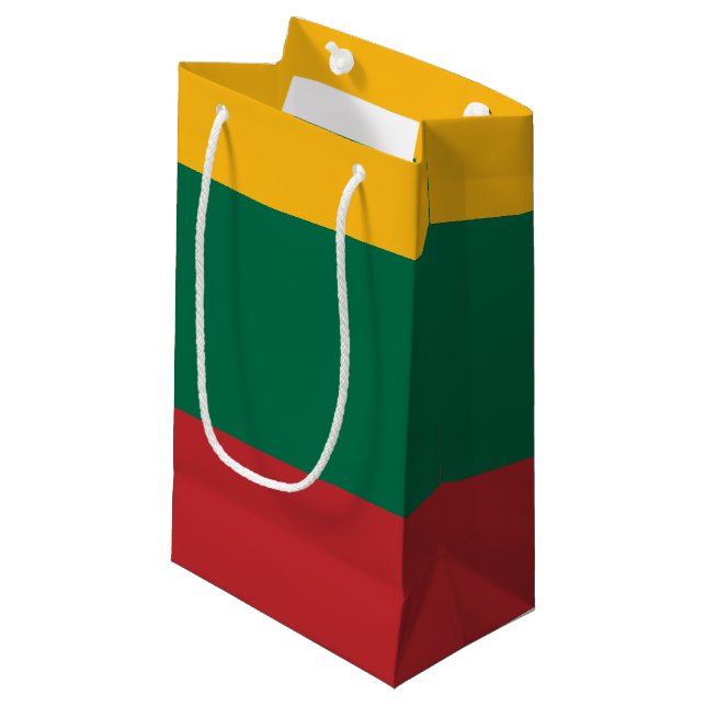 Flag of Lithuania Small Gift Bag (Front Angled)