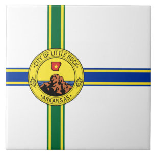 Flag of Little Rock (Arkansas) Ceramic Tile