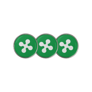 Flag of Lombardia (Italy) Golf Ball Marker