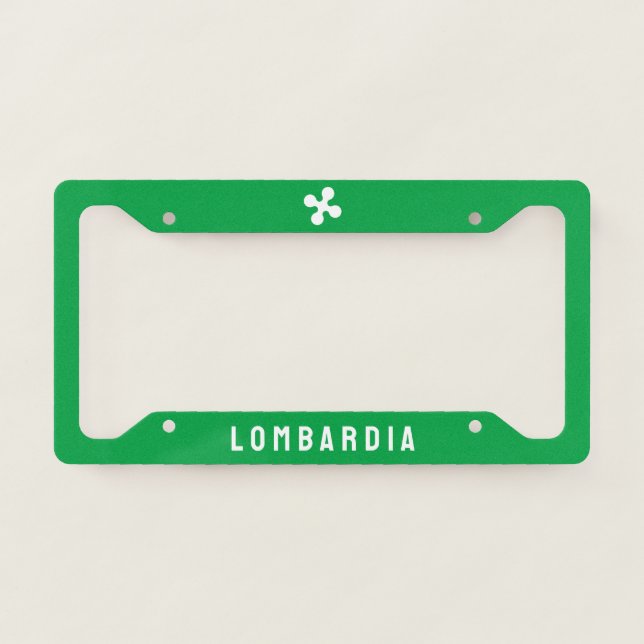 Flag of Lombardia License Plate Frame (Front)