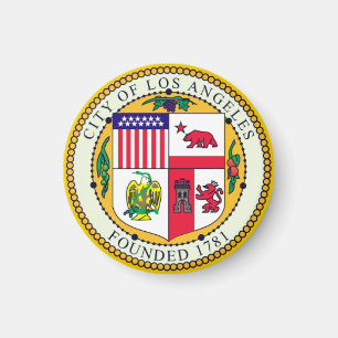 Flag of Los Angeles, California Magnet