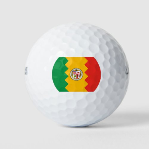 Flag of Los Angeles California USA Golf Balls