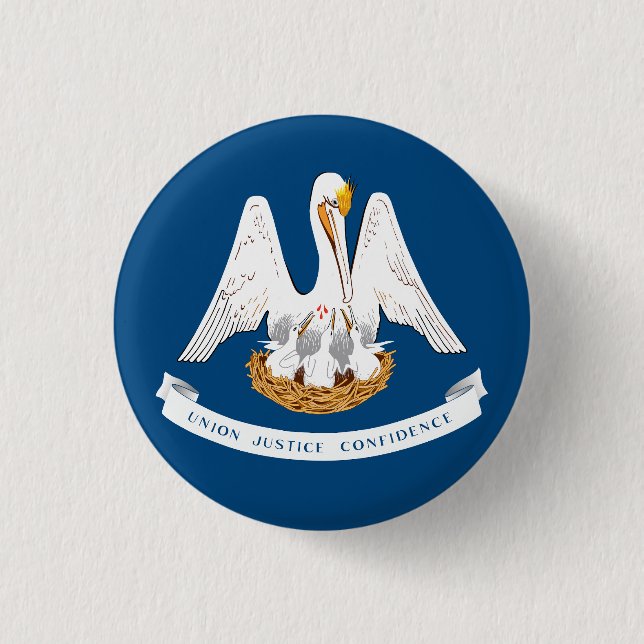 Flag of Louisiana Button (Front)