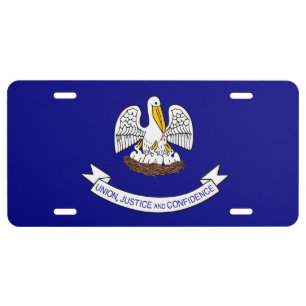 Flag of Louisiana License Plate