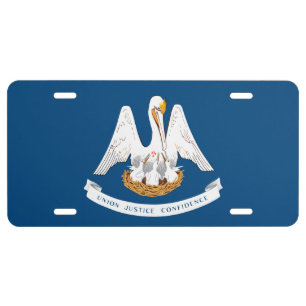 Flag of Louisiana License Plate