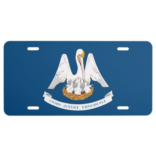 Flag of Louisiana License Plate