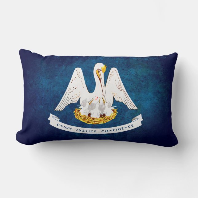 Flag of Louisiana Lumbar Pillow (Front)