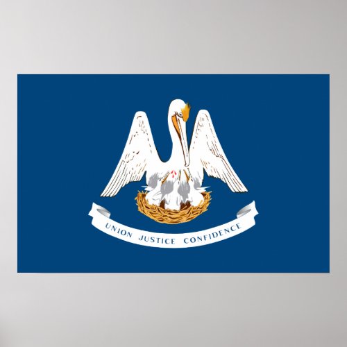 Flag of Louisiana Poster