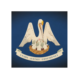 Flag of Louisiana Wood Wall Art