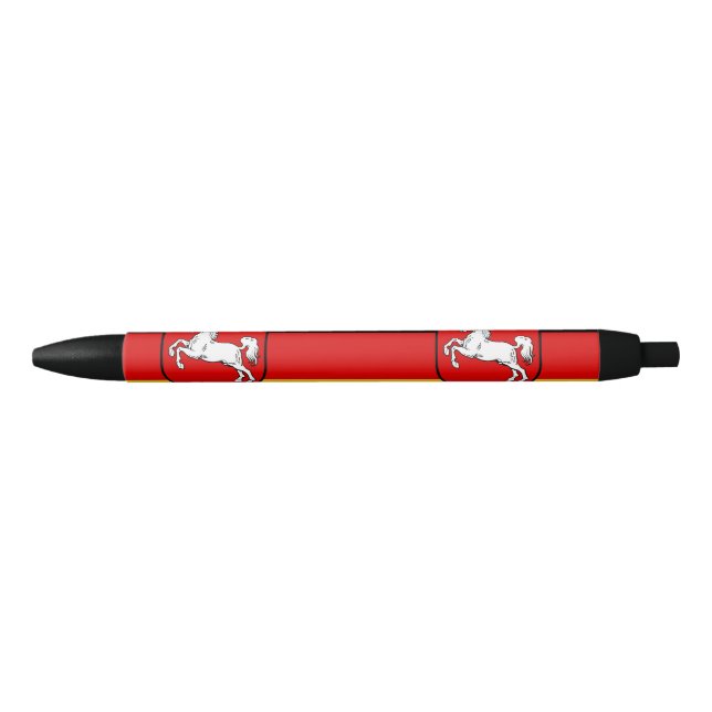 Flag of Lower Saxony Black Ink Pen (Front)