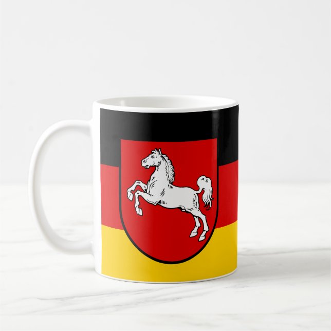 Flag of Lower Saxony Coffee Mug (Left)