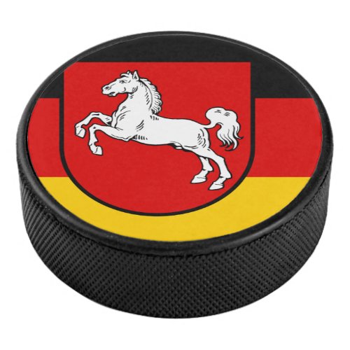 Flag of Lower Saxony Hockey Puck