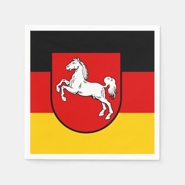 Flag of Lower Saxony Napkins (Front)