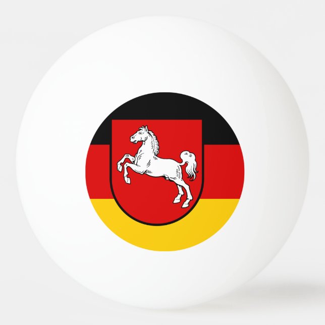 Flag of Lower Saxony Ping Pong Ball (Front)