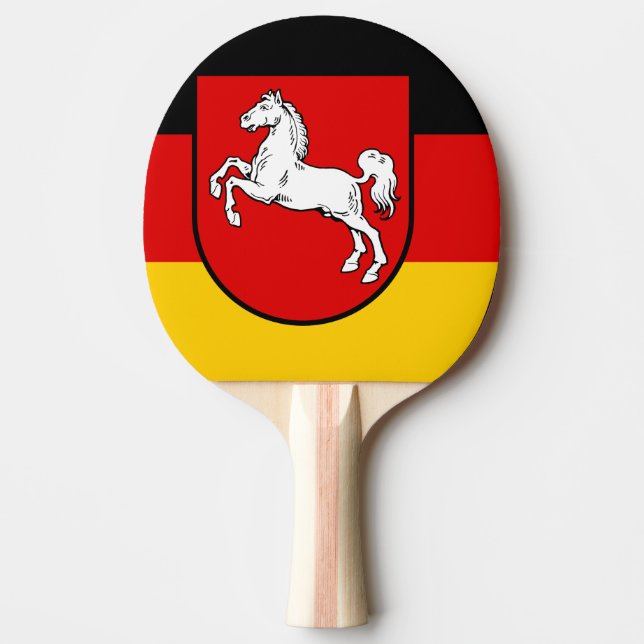 Flag of Lower Saxony Ping-Pong Paddle (Front)