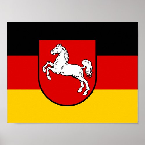 Flag of Lower Saxony Poster