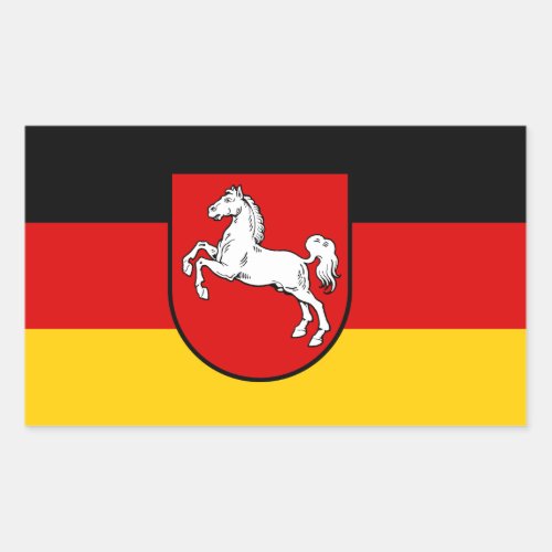 Flag of Lower Saxony Rectangular Sticker