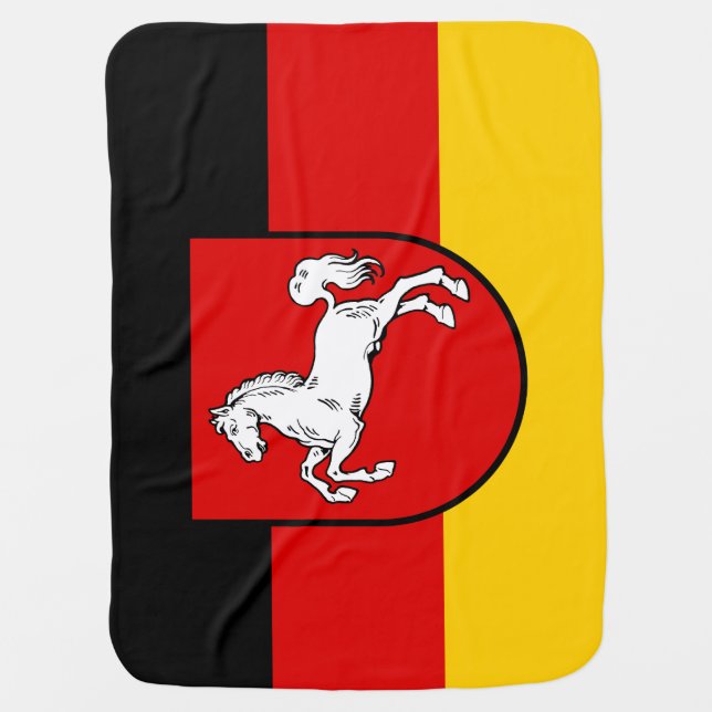 Flag of Lower Saxony Swaddle Blanket (Front)