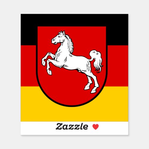Flag of Lower Saxony Vinyl Sticker