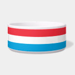 Flag of Luxembourg Bowl<br><div class="desc">This design features the national flag of Luxembourg (officially the Grand Duchy of Luxembourg), which is a landlocked country in Western Europe. It is bordered by Belgium to the west and north, Germany to the east and France to the south. The capital of Luxembourg is Luxembourg City, which is one...</div>