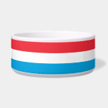 Flag of Luxembourg Bowl<br><div class="desc">This design features the national flag of Luxembourg (officially the Grand Duchy of Luxembourg), which is a landlocked country in Western Europe. It is bordered by Belgium to the west and north, Germany to the east and France to the south. The capital of Luxembourg is Luxembourg City, which is one...</div>