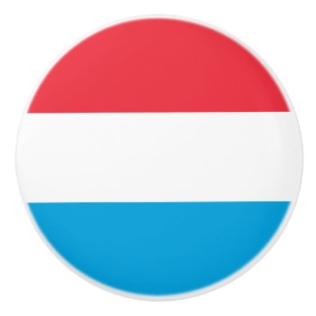 Flag Of Luxembourg Ceramic Knob by kfleming1986 at Zazzle