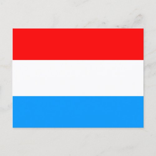 Flag of Luxembourg Postcard