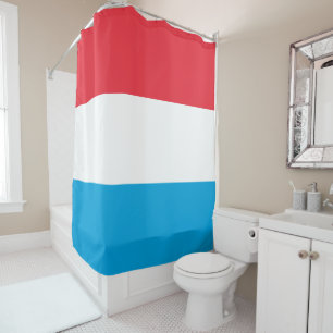 Flag of Luxembourg Shower Curtain