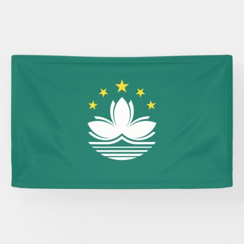 Flag of Macau Chinese Region Banner