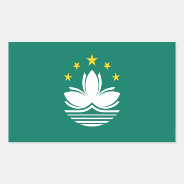 Flag of Macau Rectangular Sticker (Front)
