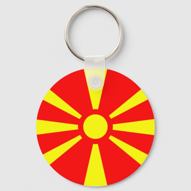 Flag of Macedonia Keychain (Front)