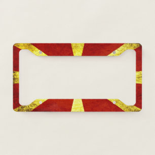 Flag of Macedonia License Plate Frame
