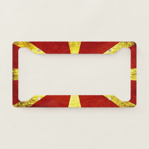 Flag of Macedonia License Plate Frame